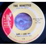 RONETTES / BABY I Love you  EP Phil spector P Philles Doo Wop Ultimate POPS