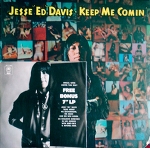 JESSE ED DAVIS, KEEP ME COMIN' LP w/7　レコスケ　完品　PROMO USA　オリジナル　SWW スワンプロック ロックンロールサーカス　Cut跡あり